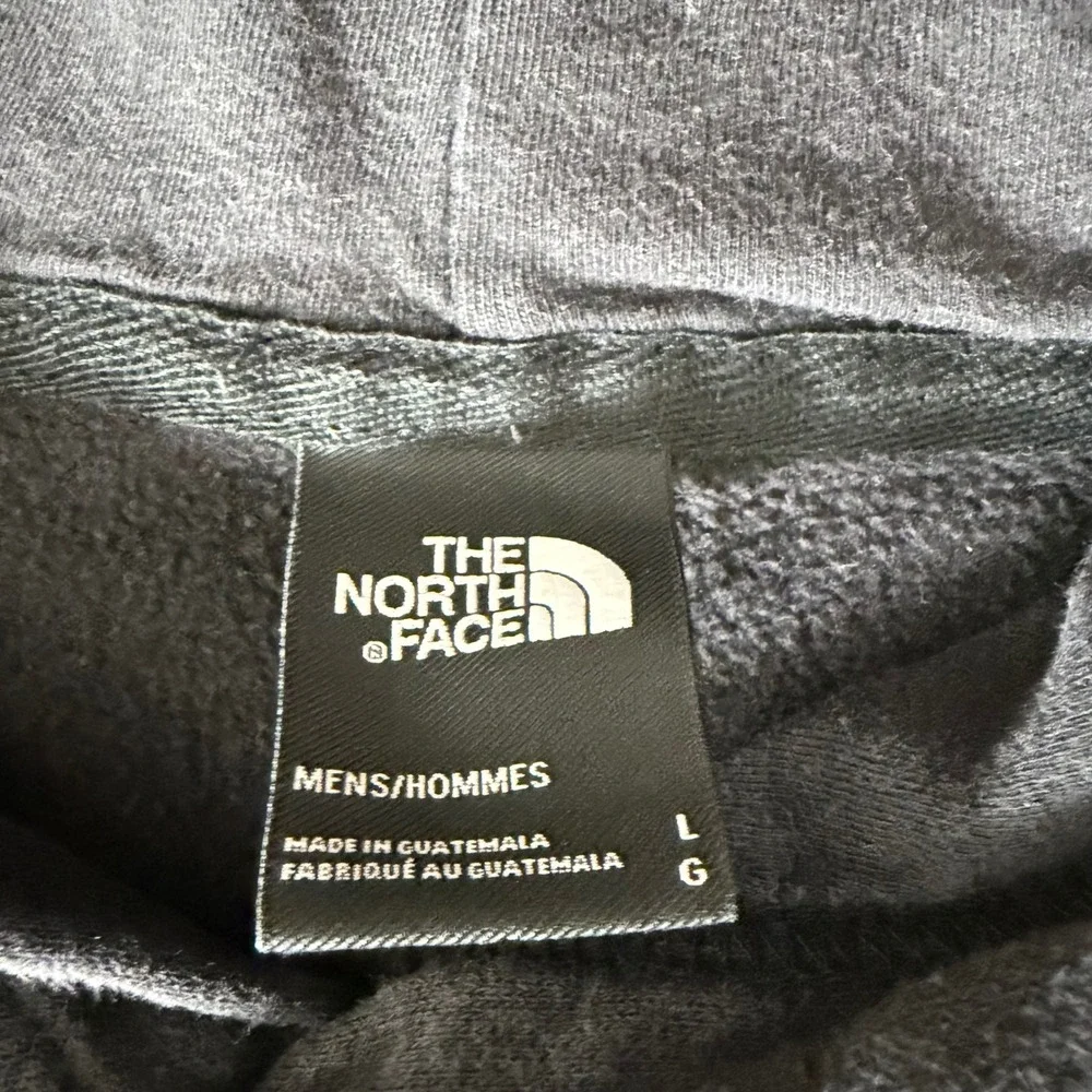 The North Face Mens gym Grizzly Bear Logo Hoodie Black Pullover Sweatshirt Large